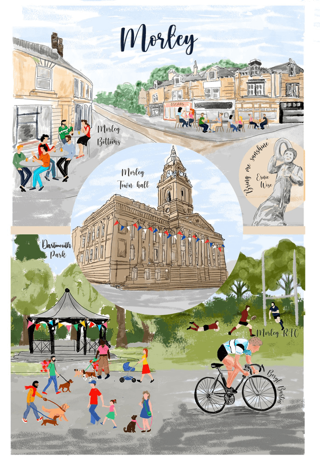 Morley Tea Towel - 100% Cotton